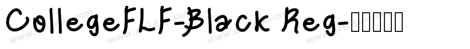 CollegeFLF-Black Reg字体转换